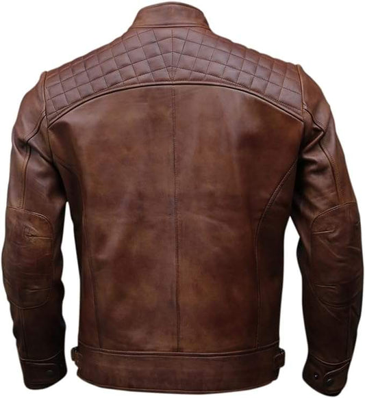 The Jamil Genuine Leather Jacket for Men, Fashion Jacket for Men, Biker Jacket Vintage Jacket, Gift for him