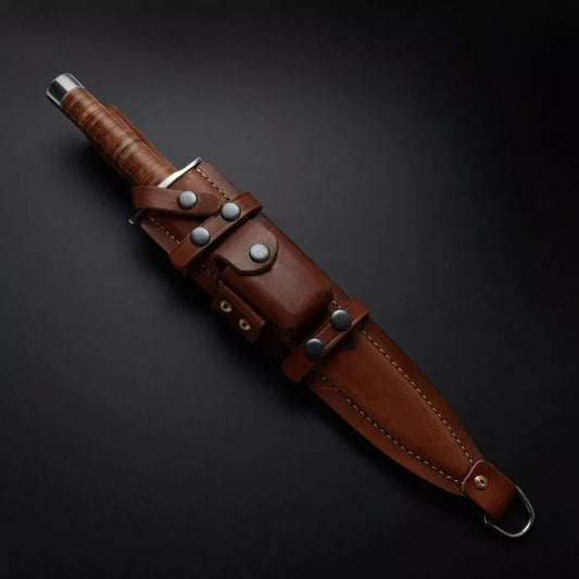Arkansas Toothpick Dagger Handmade D2 Dagger Hunting knife & Leather Sheath