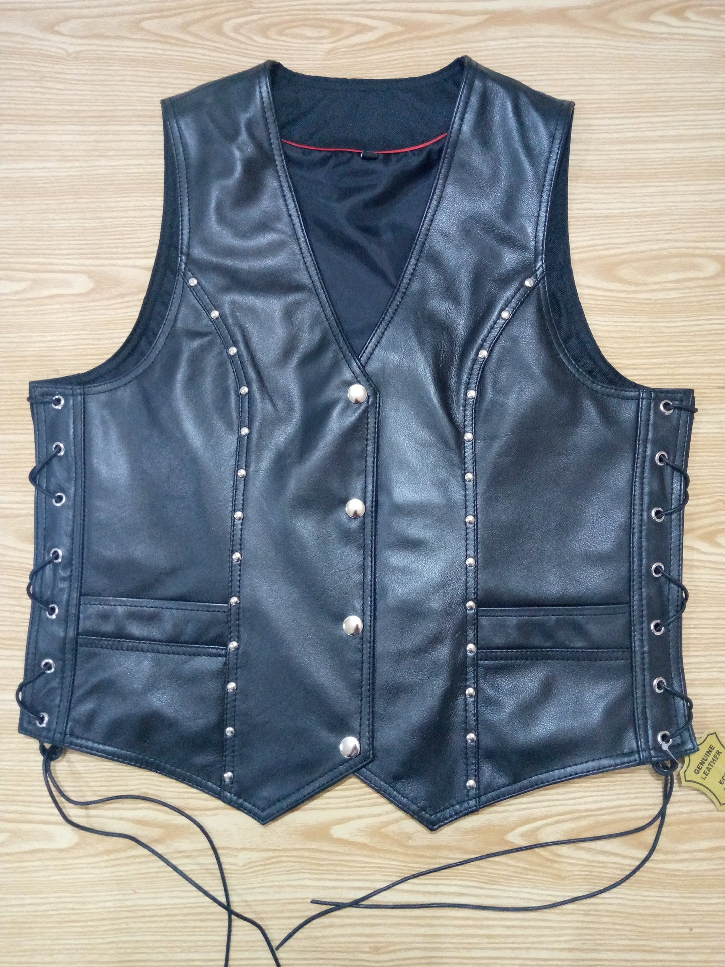 Premium Genuine Leather Vest for Biker, Leather Vest for Men, Western Leather Vest - The Jamil