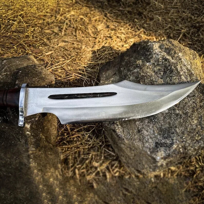 20" WKC Handmade Carbon Steel Blade Heavy Machete Bowie Hunting Knife Camping