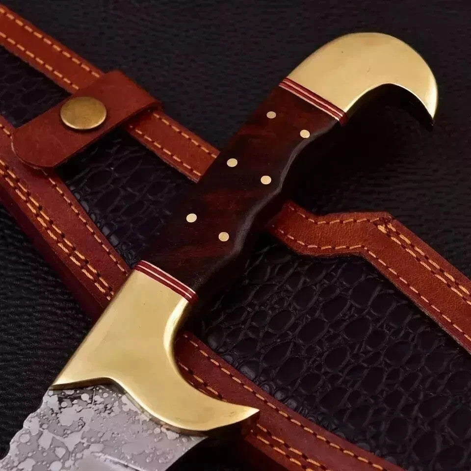 Custom Handmade Carbon Steel Ancient Greek Machete Knife Hunting Camping Knife