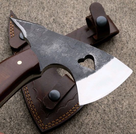 HANDMADE 13" CARBON STEEL REPLICA FULL TANG AXE TOMAHAWK AXE HATCHET RnD SAYOC