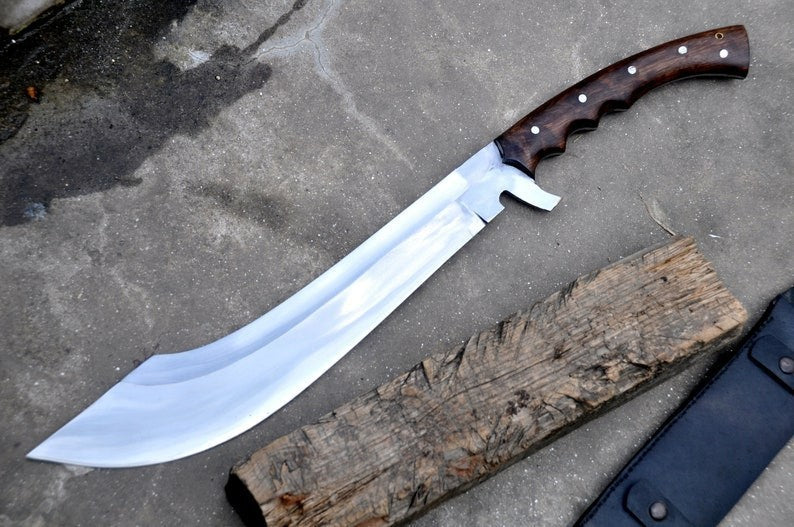 Custom Handmade Carbon Steel Blade Kukri Machete Sword | Hunting Sword Camping